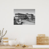 ALCATRAZ MODELL INDUSTRIE GEBÄUDE POSTER (Küche)