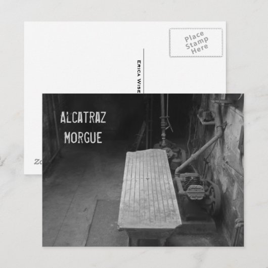 Alcatraz Morgue Postkarte (Vorne/Hinten)