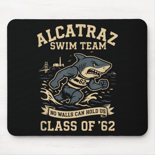 Alcatraz Penitentiary Swim Team Mousepad (Vorne)
