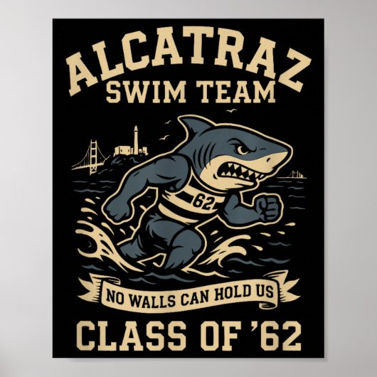 Alcatraz Penitentiary Swim Team Poster (Vorne)