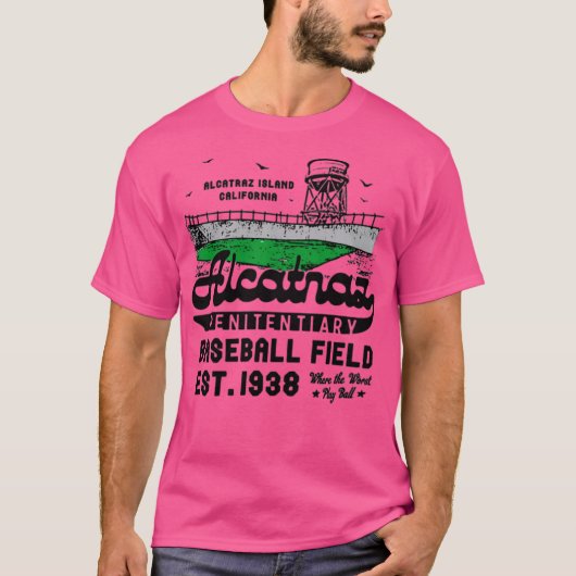 Alcatraz Penitentin Baseball Field T-Shirt (Vorderseite)