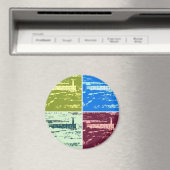 Alcatraz Pop Art Magnet (In Situ (Geschirrspüler))