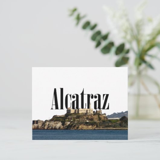 Alcatraz Postcard mit Alcatraz im Himmel Postkarte (Stehend Vorderseite)