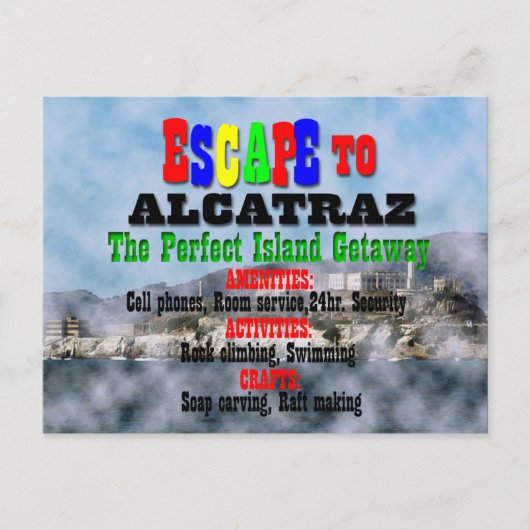 Alcatraz Postkarte (Vorderseite)