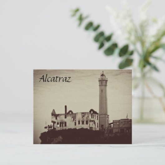 Alcatraz Postkarte (Stehend Vorderseite)