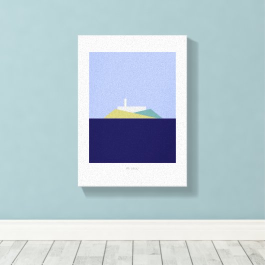 Alcatraz Print Leinwanddruck (Insitu (Holzboden))