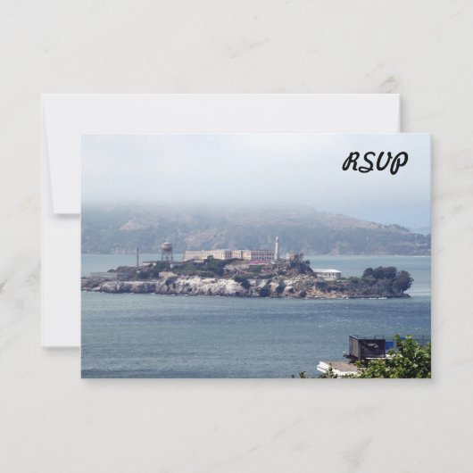 Alcatraz RSVP Karte (Vorderseite)