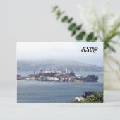 Alcatraz RSVP Karte (Stehend Vorderseite)