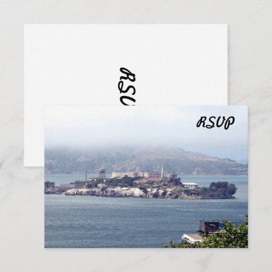Alcatraz RSVP Karte (Vorne/Hinten)
