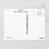 Alcatraz, San Francisco, Kalifornien. Postkarte (Rückseite)