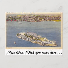 Alcatraz, San Francisco, Kalifornien. Postkarte