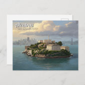 Alcatraz San Francisco Travel Postkarte (Vorne/Hinten)