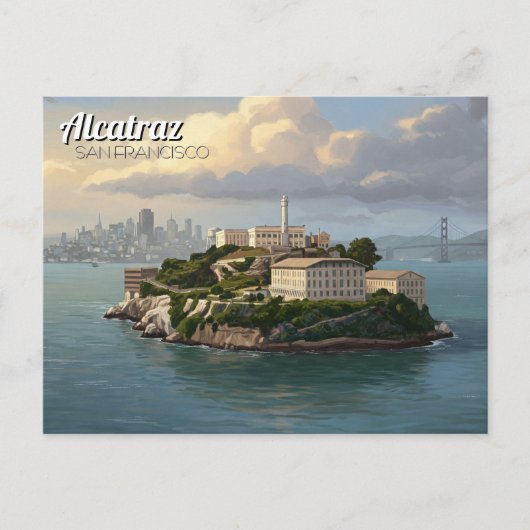 Alcatraz San Francisco Travel Postkarte (Vorderseite)