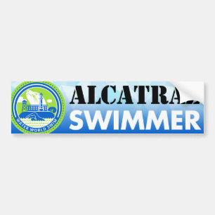 Alcatraz Schwimmer-Autoaufkleber Autoaufkleber
