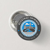 Alcatraz Schwimmerknopf Button (Vorne & Hinten)