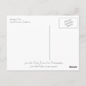 Alcatraz Sign Postcard Postkarte (Rückseite)