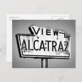 Alcatraz Sign Postcard Postkarte (Vorne/Hinten)