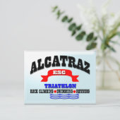 Alcatraz Triathlon Postkarte (Stehend Vorderseite)