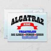 Alcatraz Triathlon Postkarte (Vorne/Hinten)