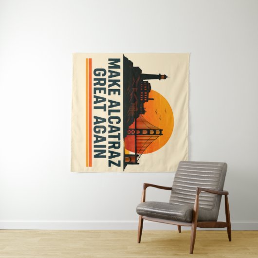 Alcatraz wieder großartig machen wandteppich (Beispiel (Horizontal))