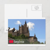 Alcazar de Segóvia, Espanha Postkarte (Vorne/Hinten)