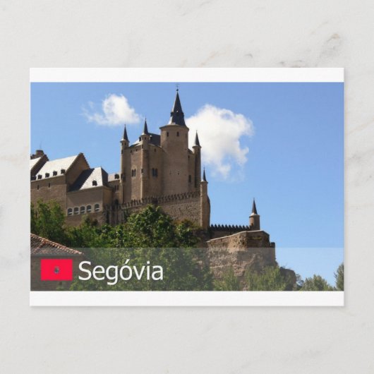 Alcazar de Segóvia, Espanha Postkarte (Vorderseite)