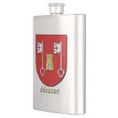 Alcazar Heraldic Shield Flachmann (Links)