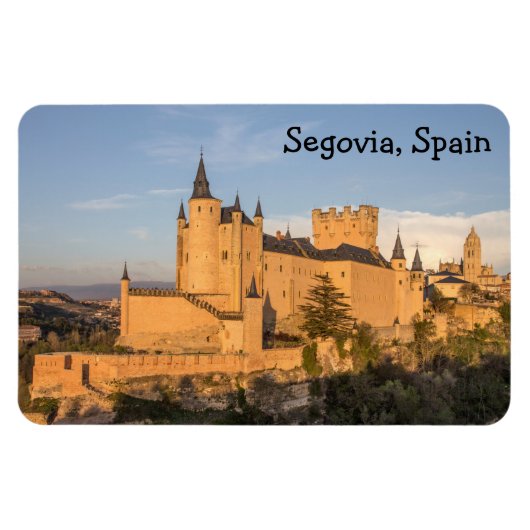 Alcazar in Segovia, Spanien Premium Flexi Magnet (Horizontal)