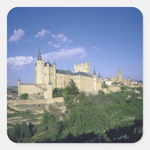 Alcazar, Segovia, Kastilien Leon, Spanien 2 Quadratischer Aufkleber
