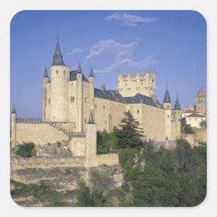 Alcazar, Segovia, Kastilien Leon, Spanien Quadratischer Aufkleber