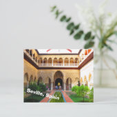 Alcazar, Sevilla, Spanien Postkarte (Stehend Vorderseite)