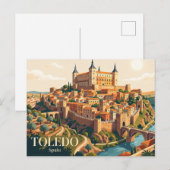 Alcazar von Toledo Spanien Postkarte (Vorne/Hinten)