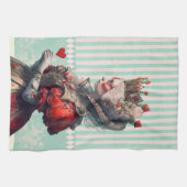 Alce im Wunderland Königin des Herzens Geschirrtuch (Horizontal)