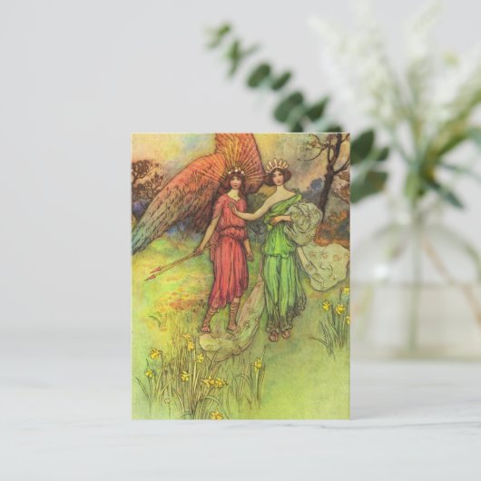 Alceste und der Gott der Liebe Postkarte (Stehend Vorderseite)