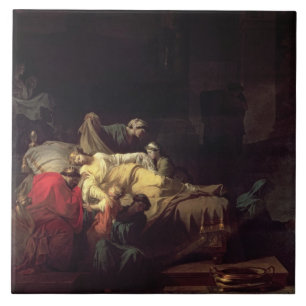 Alcestis opfert sich, um ihre Ehemann Anzeige zu Fliese