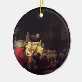 Alcestis opfert sich, um ihre Ehemann Anzeige zu Keramikornament (Links)