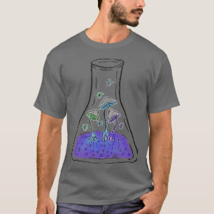 Alchemic Mushroom Elixir Alchemy Flask Psychedelic T-Shirt