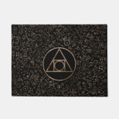 Alchemical Muster 1 des Steinsymbols des Fußmatte (Vorderseite)