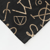 Alchemical Muster 2 des Steinsymbols des Fleecedecke (Ecke)