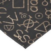 Alchemical Muster 2 des Steinsymbols des Tischdecke (Schrägansicht)