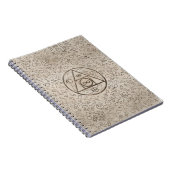 Alchemical Muster 3 des Steinsymbols des Notizblock (Rechte Seite)