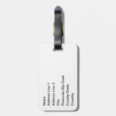 Alchemical Pursuit von Brian Benson Luggage Tag Gepäckanhänger (Rückseite vertikal)