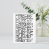 Alchemical Symbos 17th Century Postkarte (Stehend Vorderseite)