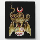 Alchemie-Drache Vintage-Illustration Fotoplatte (Vorderseite)