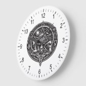 Alchemie-Emblem Große Wanduhr (Winkel)