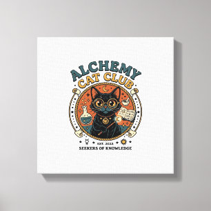 Alchemie-Katze Katzenliebhaber-Geschenk - Alchemie Leinwanddruck