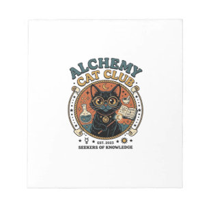 Alchemie-Katze Katzenliebhaber-Geschenk - Alchemie Notizblock