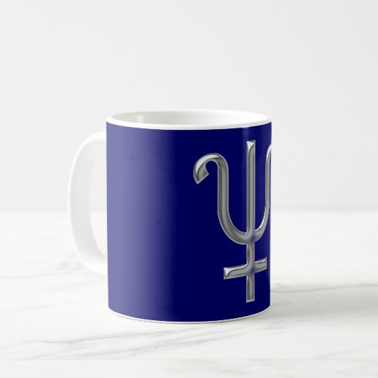 Alchemie Symbol Antimon Kaffeetasse (Vorderseite Links)