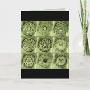 Alchemikaliensymbole Grußkarte Karte