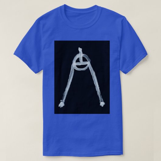 Alchemikalische Symbole Kristall eins invertiert T-Shirt (Design vorne)